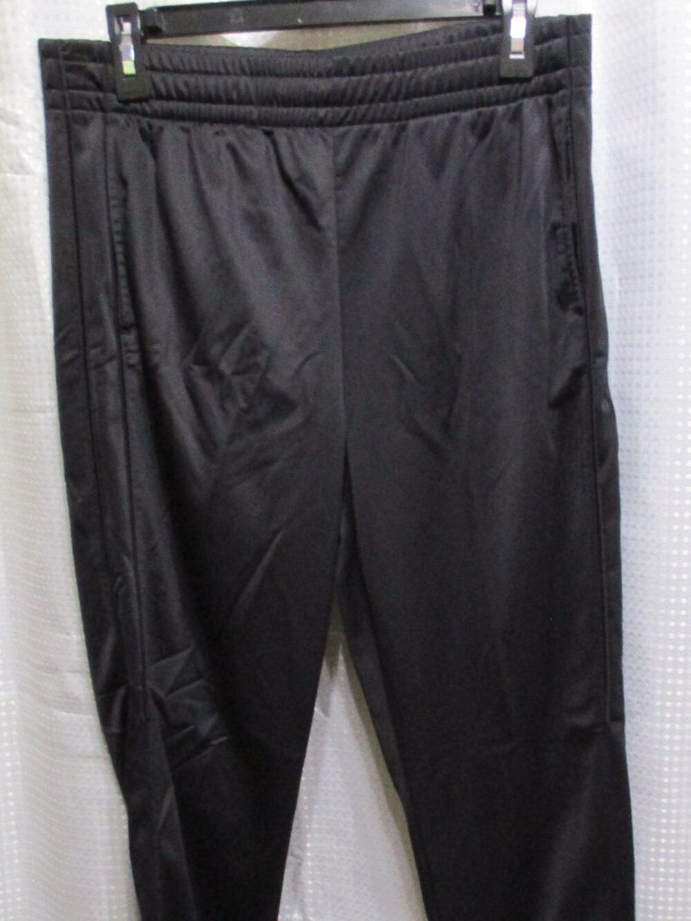 Tek Gear Black on Black Men's Draw String Waist Jogging Pants  Sz. M